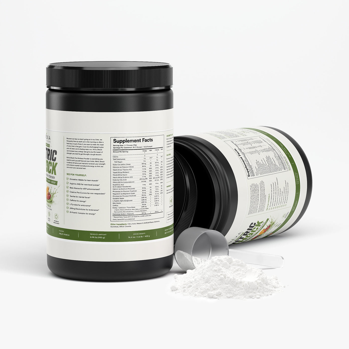 Nitric Shock Pre-Workout Powder (Fruit Punch)
