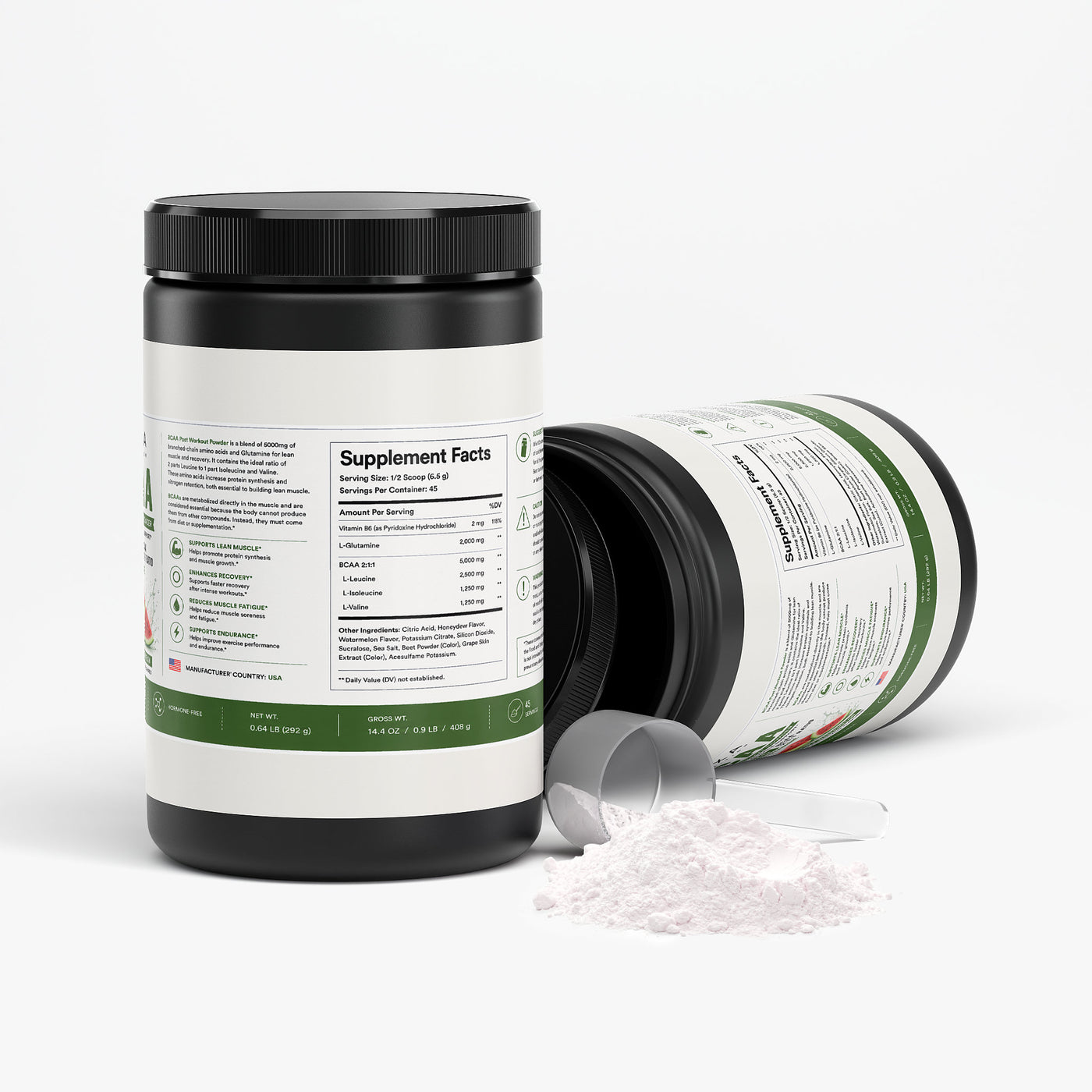 BCAA Post Workout Powder (Honeydew/Watermelon)